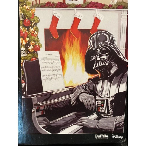 DARTH VADER Star Wars Christmas 300 Large Piece Jigsaw Puzzle Previously Used - Picture 2 of 7